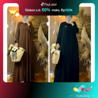 Promo Buy 1 Get 1  FREE BROSS SAJA Gamis abaya elsira cringkel airflow