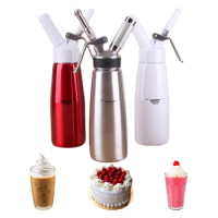 Cream Gun Foam Generator, Siphon Mounted Vase, Aluminum Alloy Light Cream Mixer, Creative Restaurant Kitchen Cooking Utensils