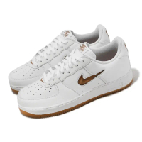 【NIKE 耐吉】休閒鞋 Air Force 1 Low Retro 男鞋 白 棕 皮革 小勾 AF1 經典(FN5924-103)