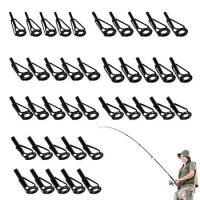 40pcs/lot 8 Sizes Spinning Carp Fishing Rod Guides Set Fishing Rod Carp Feeder Rod Surf Spinning Rod Fishing Accessories