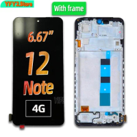 100% A OLED Screen With frame for Xiaomi Redmi Note 12 4G 5G lcd 23021RAAEG 23021RAA2Y Display Touch Screen Digitizer Assembly