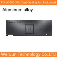 High Quality Aluminum alloy black for NVIDIA RTX A2000 Video Card Board Cooling Fan backboard rear panel black