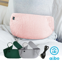 【aibo】舒適絨毛 USB可插手暖宮腰帶(三檔調溫/附USB延長線)