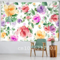 Magic Bohemian Flower Mandala Tapestry Wall Hanging TAPIZ Ins Bedroom Living Room Decor Bedspread