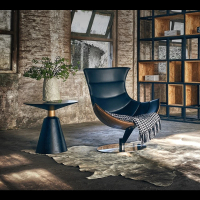 北歐時尚設計單人沙發椅/意式優雅客廳單人躺椅/創意書桌椅/辦公椅(經典名椅)