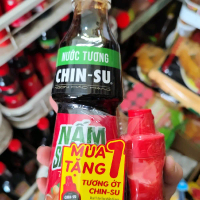 Nước tương Chinsu nấm Shiitake 500ml tặng 1 chai tương ớt Chinsu 100g