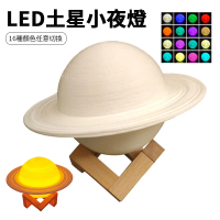 【Nil】LED土星小夜燈 USB月球燈 床頭燈 星球燈 桌燈 氛圍燈(母親節禮物)
