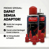 Kaleng Gas isi ulang Mancis ,korek dan Pemantik - M2000 80gr ,Gratis Kepala Adaptor Lengkap - Cocok