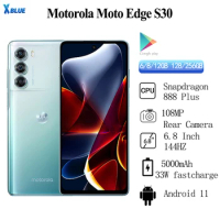 Motorola-Global Rom MOTO Edge S30 5G, Snapdragon 888 Plus, 5000mAh, 33W Fast Charge, 6.8 "FHD +, HDR10, 144Hz, 108MP