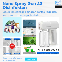 Nano Spray Gun A3 500ml UV Light PWQ 4 Atomizer Disinfektan Hand Sanitizer Ultra Long Anti Virus Kum