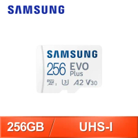 Samsung 三星 EVO PLUS microSDXC UHS-I(U3) 256G記憶卡(MB-MC256SA)