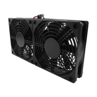 120Mm 5V USB Powered PC Router Dual Fans High Airflow Cooling Fan For Router Modem Receiver