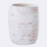 【MioMall 米歐廣場】舒蕾馬Sorema銀狐大理石紋MARBLE 粉紅 漱口杯/衛浴罐/牙杯(★奢華渡假飯店衛浴品味★)