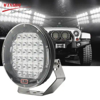 9inch LED Headlights 12-24V Offroad 4X4 LED Light Bar Super Bright Spotlight Car Work Light for Truck Tractor Boat Trailer ATV