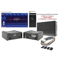 CAR AUDIO 6 CHANNEL UNIVERSAL CAR DSP POWER AMPLIFIER IA-EU DSP