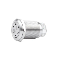 19mm Metal Buzzer Intermittent Flash Stainless Steel High-decibel LED Acousto-optic Alarm 12V24V220V