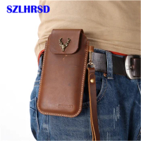 for Sony Xperia 1 V Belt Clip Holster Case Cover Genuine Leather Waist Bag Coque for Sony Xperia 10 V