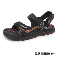 G.P 中性TANK重裝磁扣兩用涼拖鞋G2375-橘色(SIZE:37-44 共二色)