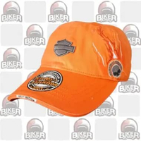 Harley Davidson Cap Official - Topi Harley Davidson Motif Original Official Store ORANGE FIRE