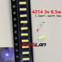 50PCS For SHARP LED TV Application LCD Backlight for TV LED Backlight Middle Power LED 0.5W 3V 4214 Cool white