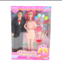 Mainan Anak Boneka Tangan Tekuk Pretty Girl Besar Keluarga Aksesoris Baju Ganti