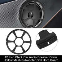 X Autohaux 12 Inch Car Speaker Mesh Net Grill Cover Subwoofer Audio Protector Enclosure Grilles Speakers Grill Horn Guard Frame