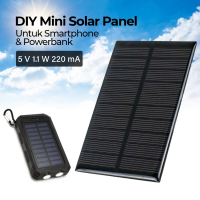 Promo Taffware Solar Panel Mini Polycrystalline DIY Power Bank 5V 1.1W 220mA Murah