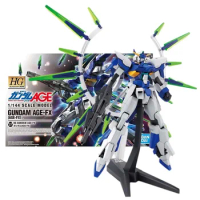 Bandai Figure Gundam Model Kit Anime Figures HG AGE-27 AGE-FX Mobile Suit Gunpla Action Figure Toys For Boys Children's Gifts