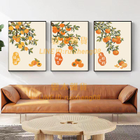 柿柿如意數字油畫diy手繪動手填色涂色中式客廳裝飾畫數字掛畫【雲木雜貨】