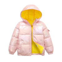 Coats Thicken Down Children Outerwear 5 Colors For Girl 4-12Yrs Warm Hooded Parkas Toddler Kids Girls Jackets Winter Clothes