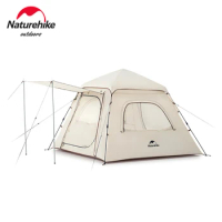 Naturehike Camping 3-Person Ango Automatic Tent Outdoor Camping 3-4 Persons Large Space 2 Doors 4 Seasons Breathable Picnic Tent
