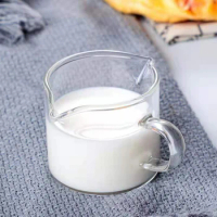 100ml Double Mouth Milk Jugs Small Glass Milk Cup Espresso Mug High Temperature Resistant Glass Milk Sharing Cup Coffee Mugs