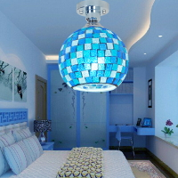波西米亞燈飾貝殼玻璃燈罩 過道飯廳臥室創意單頭書房餐廳過道燈