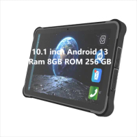 Android 13 RJ45 Rugged Tablet 10.1 inch RAM 8gb ROM 256gb, Tablet with 4g LTE Full Netcom, Big Battery 12000mAh 3.8v