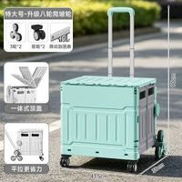 大容量摺疊購物車戶外野營釣魚拉桿車式露營超市購物車小拉車