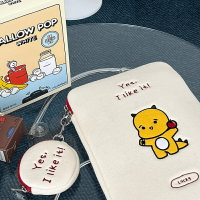 【Inbo-盈寶】筆電包 韓國新款ipad11吋收納包卡通可愛macbook air/pro13吋14吋電腦包