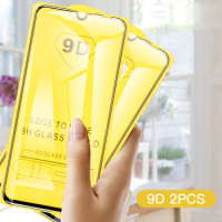 2 Pcs Curved 9D Tempered Glass For Huawei Y6 Pro Y7 Lite Y5 2018 Y9 Prime 2019 Y6 Y 5 Screen Protector Full Glue Protective Film