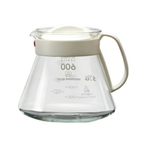 金時代書香咖啡 SYG 台玻耐熱玻璃咖啡壺 600ml 白色 BH605A-W