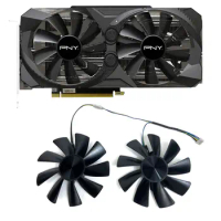 NEW 2PCS/SET 100MM 4PIN RTX 3070 GPU FAN，For PNY GeForce RTX 3070 8GB Video card cooling fan