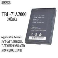 TBL-71A2000 Battery For TP-Link TL-TR861 2000L TL-TR761 M5250 M5350 M7000 M7200 M7300 4G LTE WIFI Router Modem Repair Part Origi