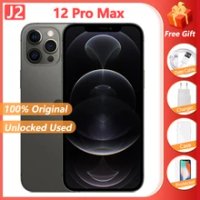 Original Apple iPhone 12 Pro Max 128GB/256GB Used Unlocked Smartphone With Face ID A14 Bionic 5G LTE 6.7" Screen 12MP Camera