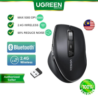 Prime UGREEN Bluetooth 6 Silent Buttons Mouse 2.4G 5 Level DPI Setting 5000DPI