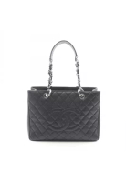 Chanel Pre-Loved Chanel matelasse grand shopping GST chain shoulder bag chain tote bag Caviar skin b