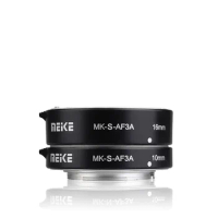 Meike S-AF3A for Sony E Mount Metal Macro Close-up Extension Tube Set Mirrorless Camera for Sony NEX3 NEX5 A6000 A7