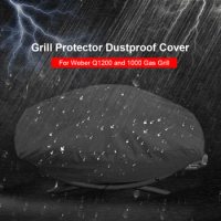 Grill Protector Dustproof Cover Waterproof Gill Cover for Outdoors Garden Courtyard for Weber 7110 Q1000 Series Grill