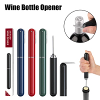Portable Air Pump Wine Bottle Opener Bar Accessories Wine Corkscrew Stainless Steel Pin Air Pressure Wine Corkscrew