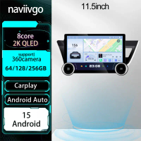 naviivgo หน้าจอขนาด 11.5 นิ้ว ความจุ 64/128 GB สำหรับ Toyota Corolla ปี 2014 และ 2016 แอนดรอยด์ 15 ห
