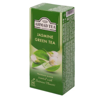 Trà xanh hương hoa Nhài Ahmad 50g (túi lọc không có bao thiếc - 25 túi/hộp) - Jasmine Green Tea