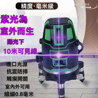 【好康免運】【防水機身】紫光水平儀 室外強光紅外線 綠光水平儀 大容量 貼地儀 陽光下可見室外強光