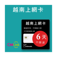 【citimobi】越南上網卡 - 6天吃到飽(不降速)